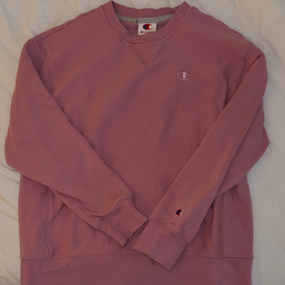 Champion Women's Crewneck Sweater in Dusty Rose